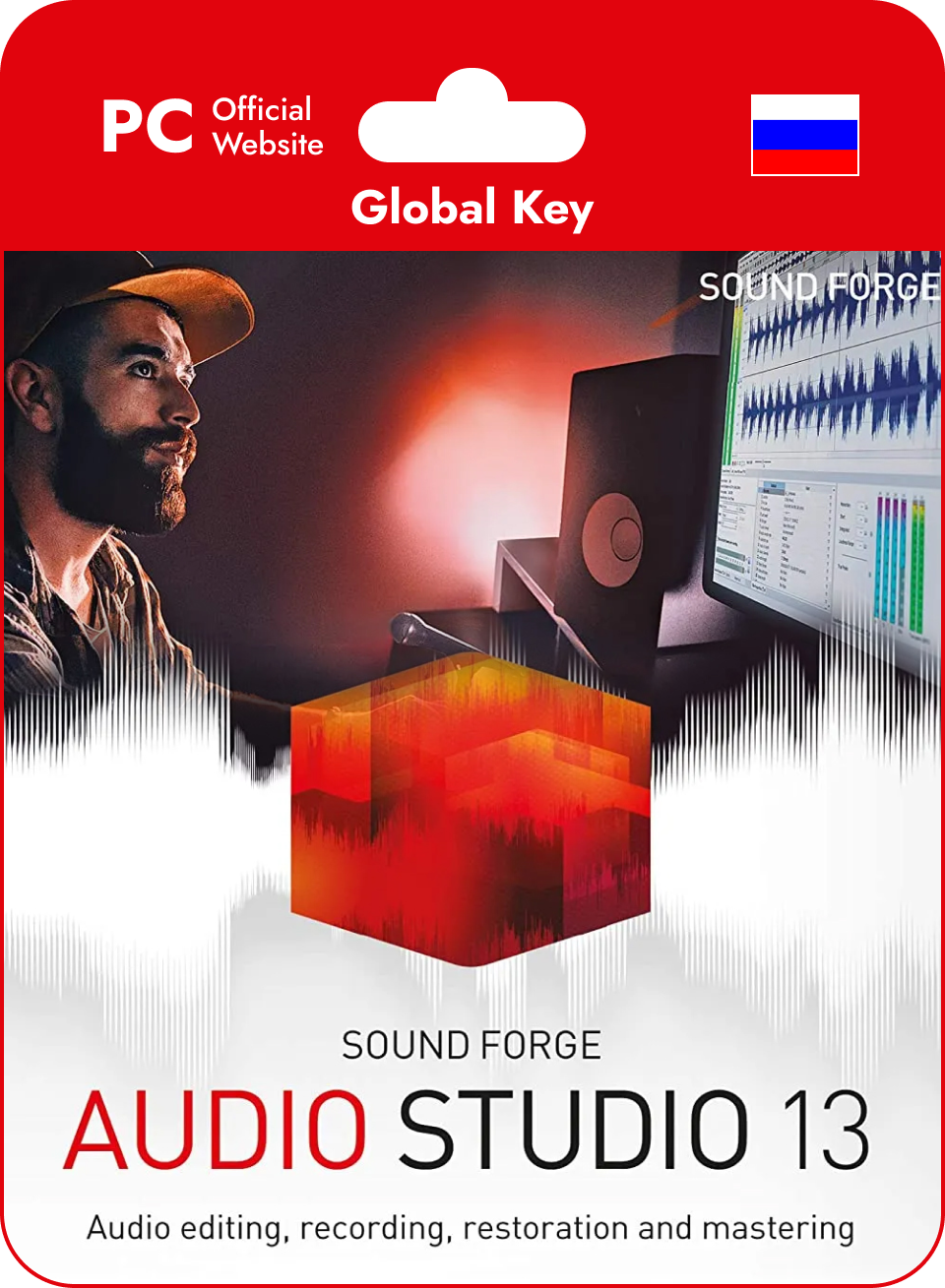 Карта с ключом активации MAGIX SOUND FORGE Audio Studio 13 (Право на  использование)- Магазин цифровых товаров BESTGAMEKOD