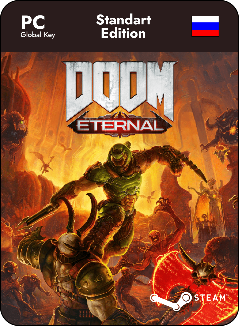 Купить ключ Steam игры DOOM Eternal для PC недорого - bestgamekod.com